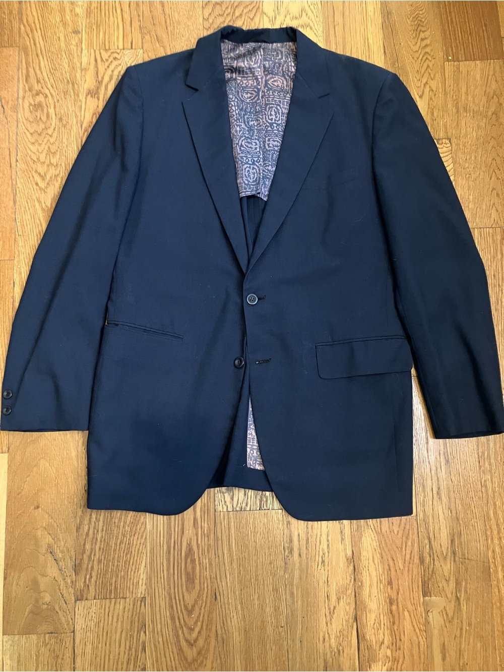 Vintage Palm Beach Men's Navy Blue Blazer Sport Coat Shillito's For Repair ACTWU